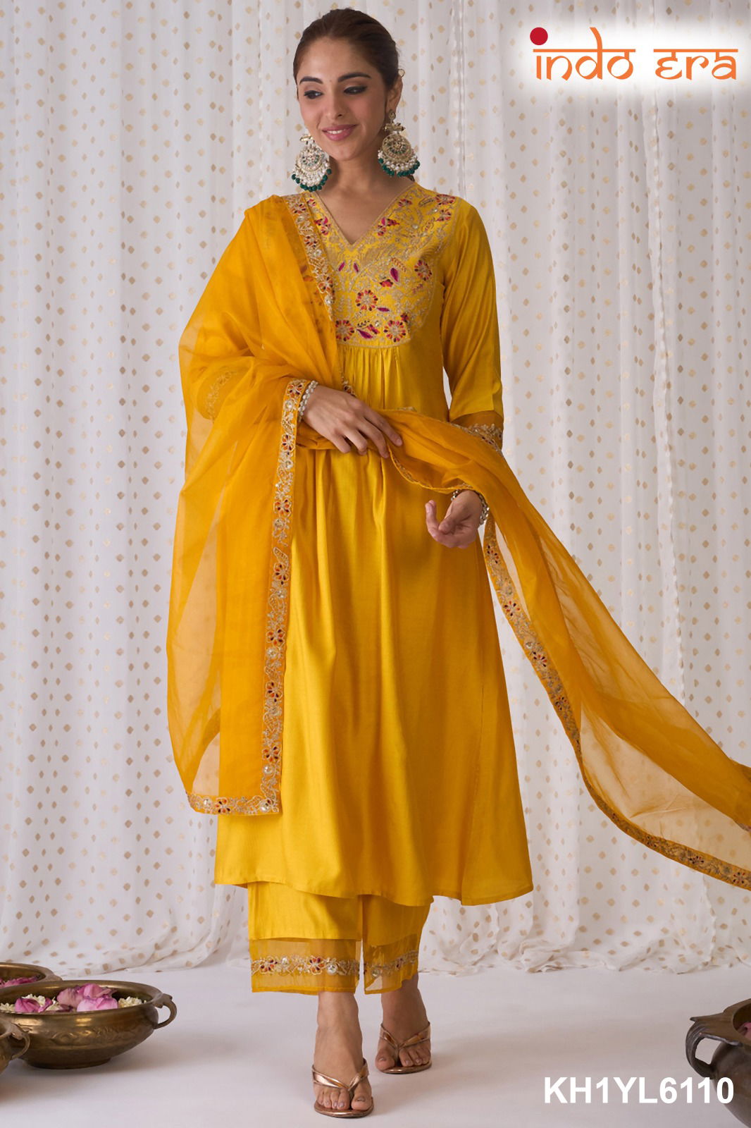 2496 Indo Era Liva Designer Floral Embroidery Kurti With Bottom Dupatta Wholesale Shop In Surat
